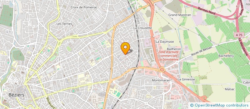 localisation de l'entreprise MONSIEUR DJELLOUL BOUAZDIA  BEZIERS