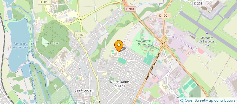 localisation de l'entreprise MONSIEUR DJELLOUL BOUCHENAFA  BEAUVAIS