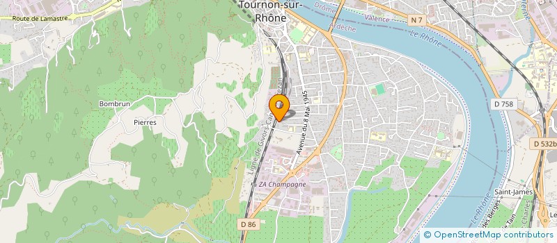 localisation de l'entreprise MONSIEUR DJELLOUL GUERRA à TOURNON-SUR-RHONE