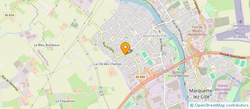 localisation de l'entreprise MONSIEUR DJELOUL HECHAICHI  WAMBRECHIES