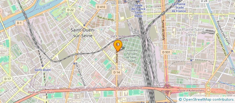 localisation de l'entreprise MONSIEUR DJEMAI CHERROUF à SAINT-OUEN-SUR-SEINE