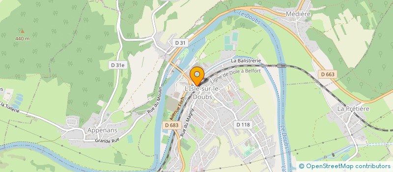 localisation de l'entreprise MONSIEUR DJEMAL BOUDRIAS à L'ISLE-SUR-LE-DOUBS