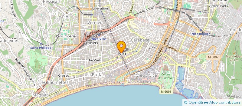 localisation de l'entreprise MONSIEUR DJEMAL OKKAT à NICE