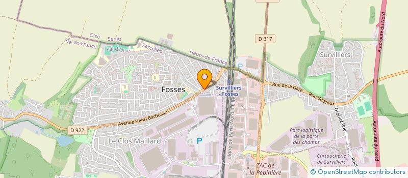 localisation de l'entreprise MONSIEUR DJEMEE TRAORE  FOSSES