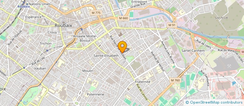 localisation de l'entreprise MONSIEUR DJEMIL-OMAR BOURY  ROUBAIX