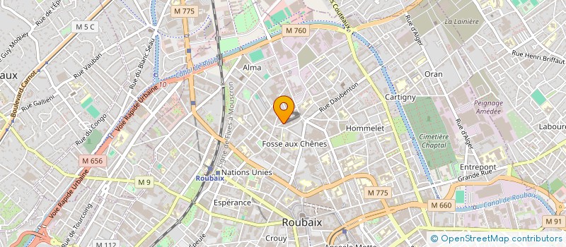 localisation de l'entreprise MONSIEUR DJEMOUI AISSAOUI  ROUBAIX