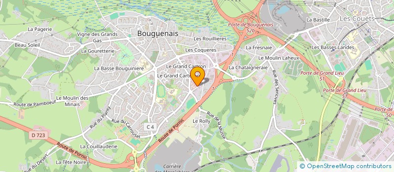 localisation de l'entreprise MONSIEUR DJENIL MAYER à BOUGUENAIS
