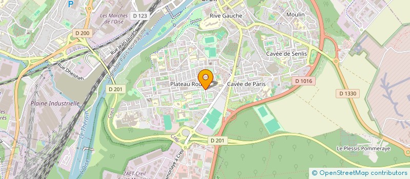 localisation de l'entreprise MONSIEUR DJENNANE AMMAR  CREIL