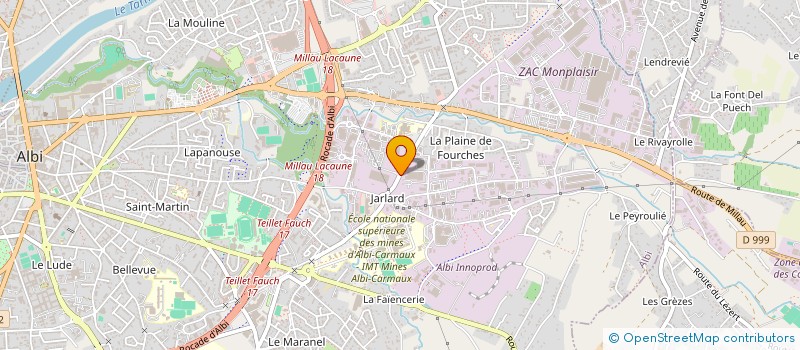 localisation de l'entreprise MONSIEUR DJESON ZANELLI à ALBI