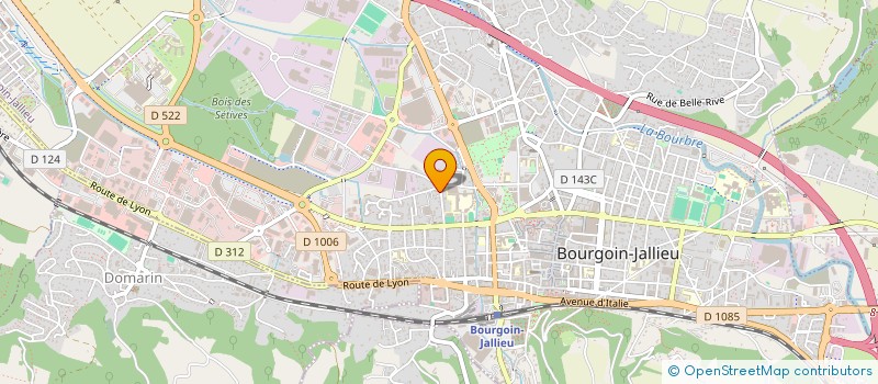 localisation de l'entreprise MONSIEUR DJESSY CLAVEL-MENDES  BOURGOIN-JALLIEU