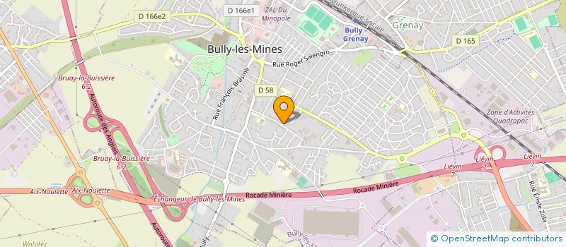 localisation de l'entreprise MONSIEUR DJESSY FOUQUART à BULLY-LES-MINES