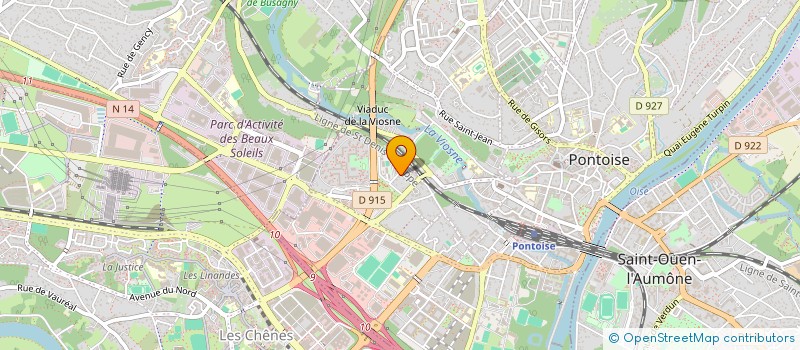 localisation de l'entreprise MONSIEUR DJESSY RICHARD  PONTOISE