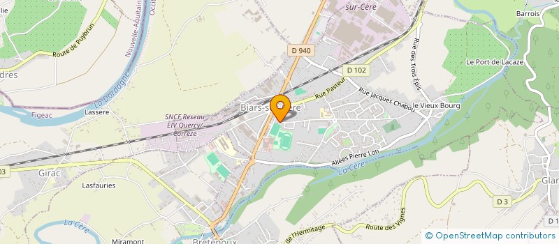 localisation de l'entreprise MONSIEUR DJESSY SAEZ  BIARS-SUR-CERE