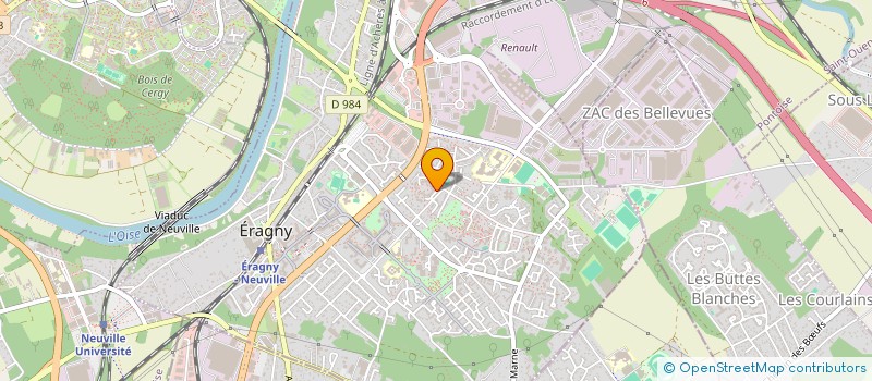 localisation de l'entreprise MONSIEUR DJIBA KOUROUMA  ERAGNY