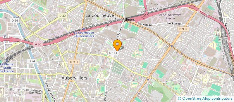 localisation de l'entreprise MONSIEUR DJIBI DRAME à AUBERVILLIERS