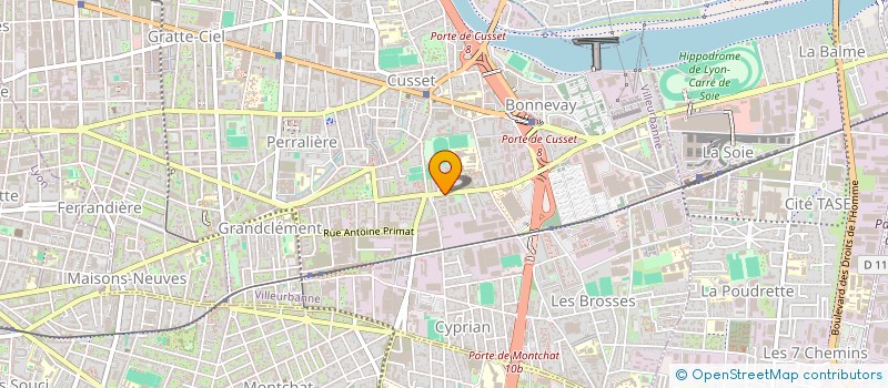 localisation de l'entreprise MONSIEUR DJIBRIL BAIZID  VILLEURBANNE