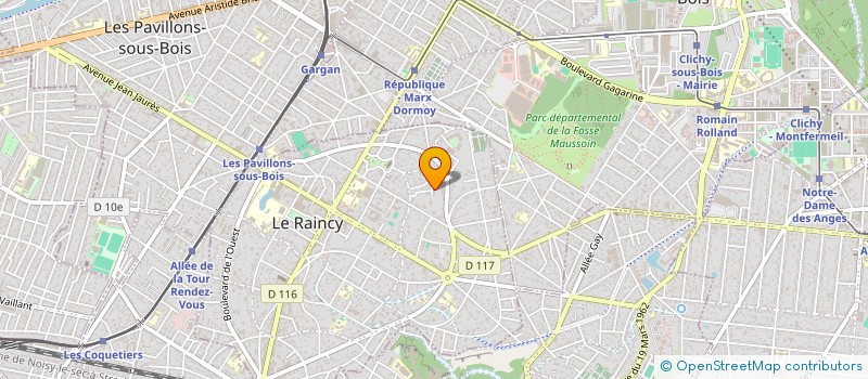 localisation de l'entreprise MONSIEUR DJIBRIL BATHILY  LE RAINCY