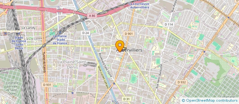 localisation de l'entreprise MONSIEUR DJIBRIL CHAHBOUNNE  AUBERVILLIERS