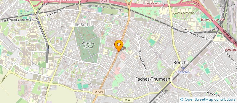 localisation de l'entreprise MONSIEUR DJIBRIL CISSE  FACHES-THUMESNIL