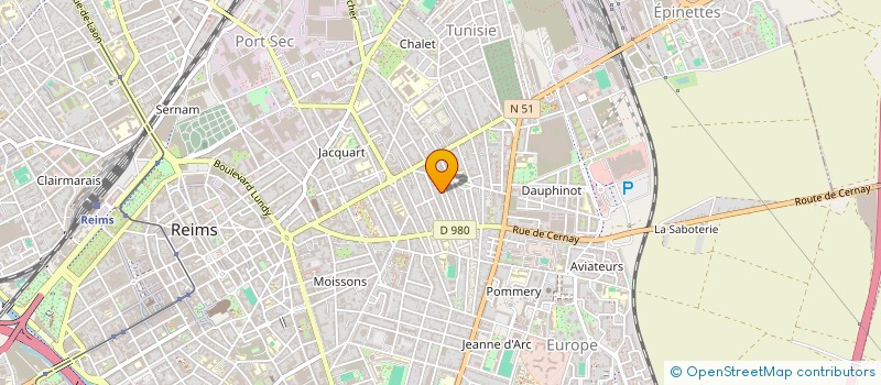 localisation de l'entreprise MONSIEUR DJIBRIL DIALLO  REIMS