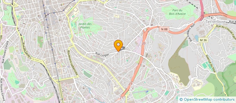 localisation de l'entreprise MONSIEUR DJIBRIL DIAWARA  SAINT-ETIENNE