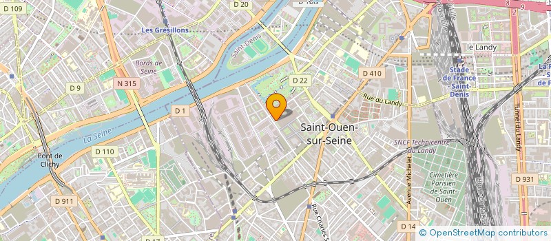 localisation de l'entreprise MONSIEUR DJIBRIL DRAME à SAINT-OUEN-SUR-SEINE