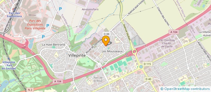 localisation de l'entreprise MONSIEUR DJIBRIL DRAME  VILLEPINTE