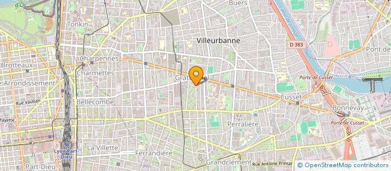 localisation de l'entreprise MONSIEUR DJIBRIL FALL  VILLEURBANNE