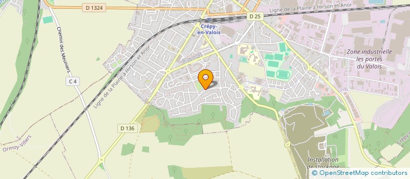 localisation de l'entreprise MONSIEUR DJIBRIL KEITA  CREPY-EN-VALOIS