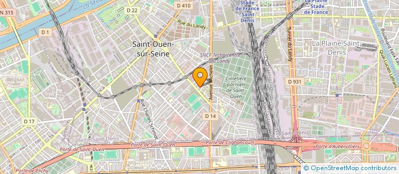 localisation de l'entreprise MONSIEUR DJIBRIL KONARE à SAINT-OUEN-SUR-SEINE
