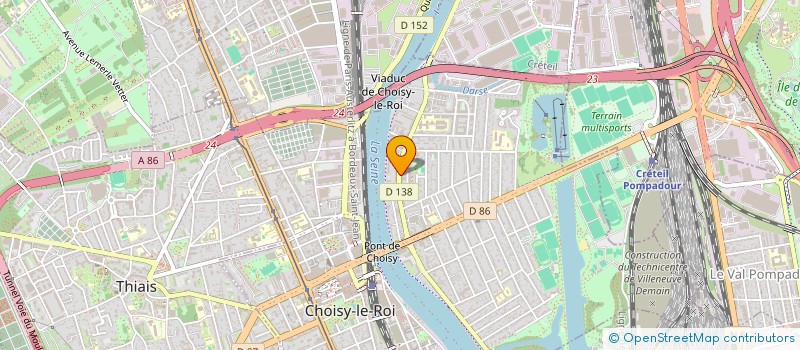 localisation de l'entreprise MONSIEUR DJIBRIL LAROUME  CHOISY-LE-ROI