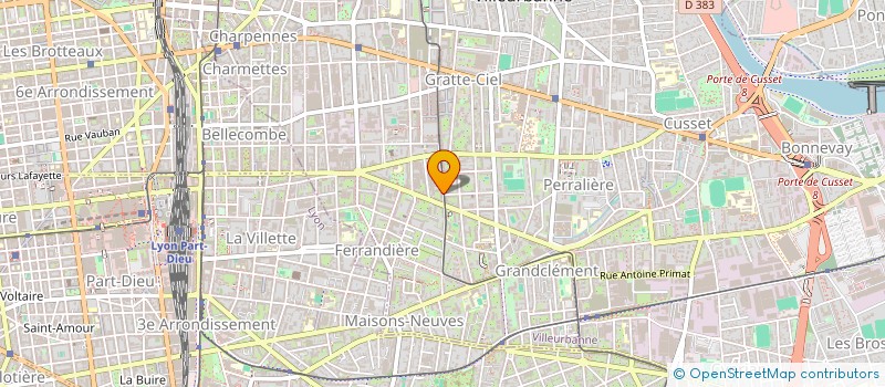 localisation de l'entreprise MONSIEUR DJIBRIL MAHFOUDI  VILLEURBANNE