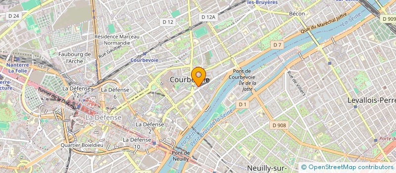 localisation de l'entreprise MONSIEUR DJIBRIL NDIAYE  COURBEVOIE