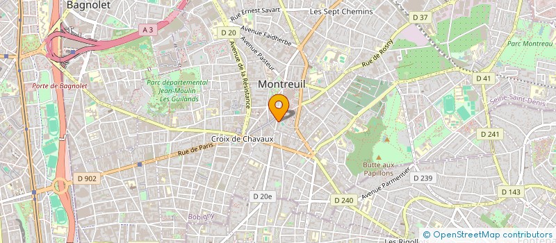localisation de l'entreprise MONSIEUR DJIBRIL NIASSE à MONTREUIL