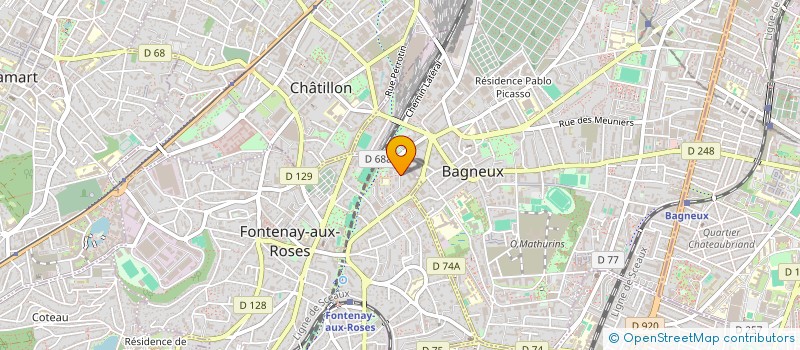 localisation de l'entreprise MONSIEUR DJIBRIL OKOUO  FONTENAY-AUX-ROSES