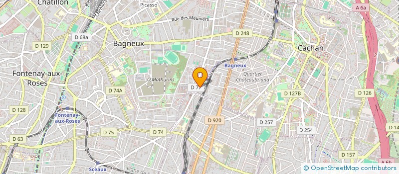localisation de l'entreprise MONSIEUR DJIBRIL POUYE à BAGNEUX