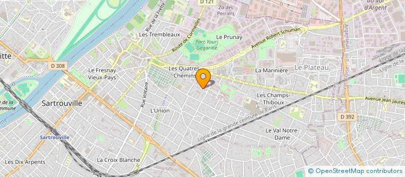 localisation de l'entreprise MONSIEUR DJIBRIL RIFAI  SARTROUVILLE