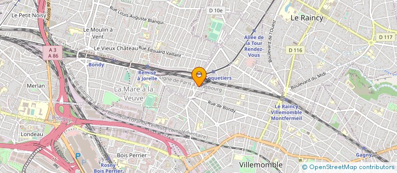 localisation de l'entreprise MONSIEUR DJIBRIL SANGARE  PANTIN