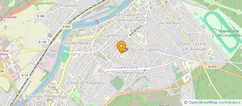 localisation de l'entreprise MONSIEUR DJIBRIL SIDIBE à COMPIEGNE