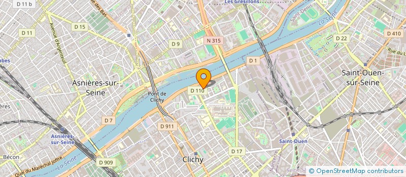 localisation de l'entreprise MONSIEUR DJIBRIL SOUMARE  CLICHY