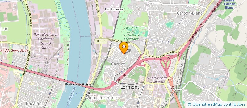 localisation de l'entreprise MONSIEUR DJIBRILL BARADJI  LORMONT