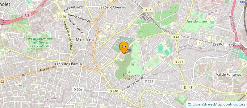 localisation de l'entreprise MONSIEUR DJIBRILOU DOUCARA  MONTREUIL