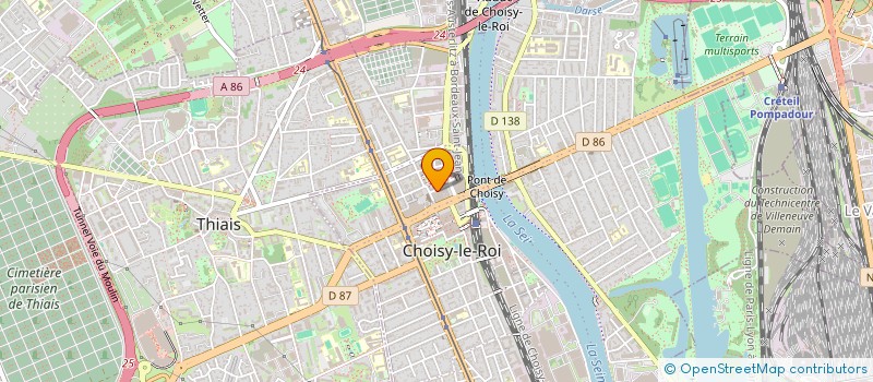 localisation de l'entreprise MONSIEUR DJIBRYL SACKO  CHOISY-LE-ROI