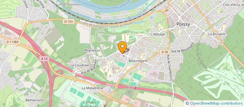 localisation de l'entreprise MONSIEUR DJIBY BA  POISSY