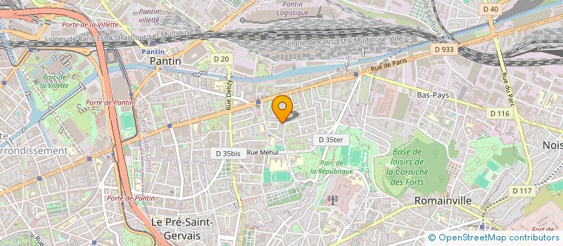 localisation de l'entreprise MONSIEUR DJIBY BADIANE  PANTIN