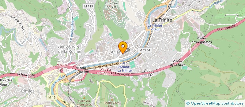 localisation de l'entreprise MONSIEUR DJIBY KANE à NICE