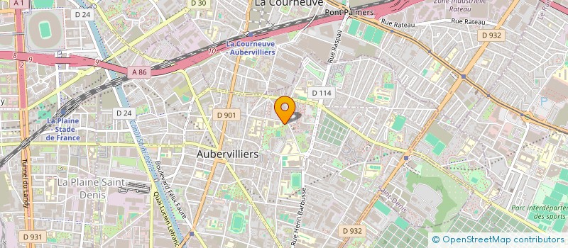 localisation de l'entreprise MONSIEUR DJIGUY NDIAYE à AUBERVILLIERS