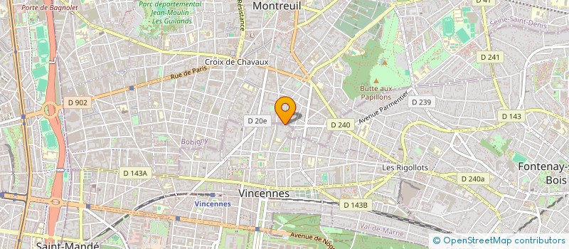 localisation de l'entreprise MONSIEUR DJIL MEZIANI à VINCENNES