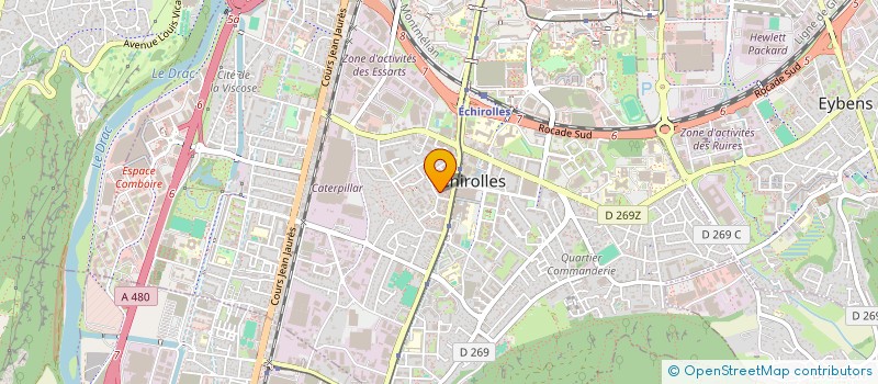 localisation de l'entreprise MONSIEUR DJILALI BATISTA  ECHIROLLES