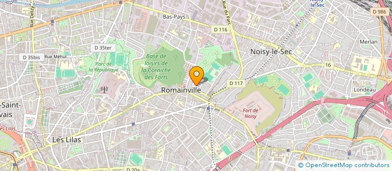 localisation de l'entreprise MONSIEUR DJILALI BENADDASSI  ROMAINVILLE